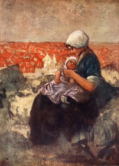 Mutter und Kind von Scheveningen, 1904 von Nico Jungman